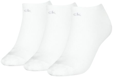 Calvin Klein Sneakersokken Dames 3-pack Wit-35/38 - 35/38