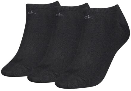 Calvin Klein Sneakersokken Dames 3-pack Zwart-35/38 - 35/38