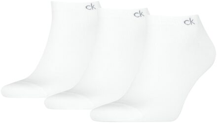 Calvin Klein Sneakersokken Heren 3-pack Wit-43/46 - 43/46