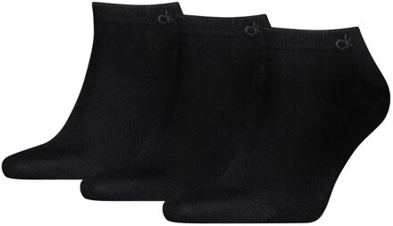 Calvin Klein Sneakersokken Heren 3-pack Zwart-39/42 - 39/42