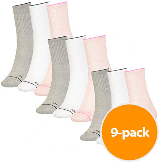 Calvin Klein Sokken Dames Pink Combo 9-Pack-One size Roze - One Size (37-41)