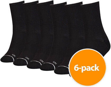 Calvin Klein Sokken Dames Zwart 6-Pack-one size - One Size (37-41)