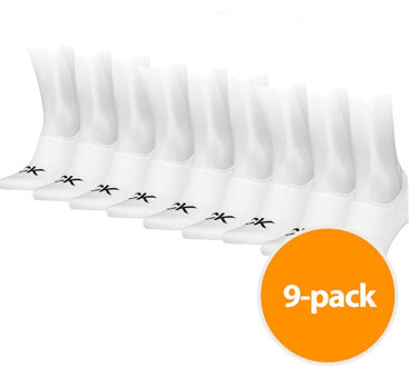 Calvin Klein Sokken Footie High Cut 9-Pack Wit-one size - One Size (40-46)