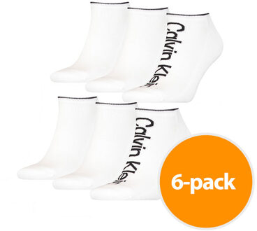 Calvin Klein Sokken Heren Sneaker 6-pack Wit-one sieze - One Size (40-46)