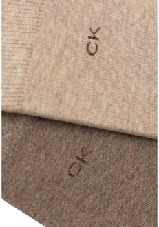 Calvin Klein Sokken met geborduurd logo voor heren - maat 38-42 Beige