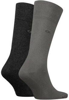 Calvin Klein Sokken met geborduurd logo voor heren - maat 43-47 Grijs