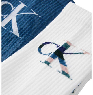 Calvin Klein Sokken met geribd herenlogo (set van 4) - maat 43-47 Groen