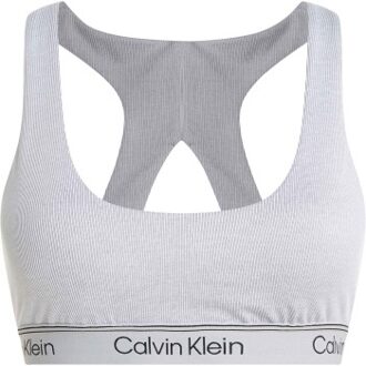 Calvin Klein Sport Ribbed Medium Impact Sport Bra Zwart,Grijs - Medium,Large,X-Large