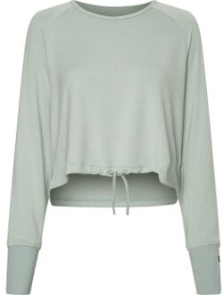 Calvin Klein Sport Seamless LS Cowl Back Top Blauw,Zwart - Medium,Large