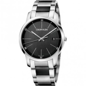 Calvin Klein Stads Quartz Horloge - K2G2G1B1 Calvin Klein , Gray , Dames - ONE Size