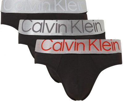 Calvin Klein Steel microfiber slips 3-pack zwart - XL