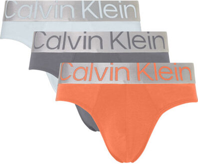 Calvin Klein Steel midi slips 3-pack oranje-grijs - L