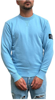 Calvin Klein Stijlvolle Sweatshirt voor Mannen Calvin Klein , Blue , Heren - L,S,Xs