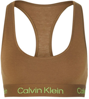 Calvin Klein Stretch Katoenen Beha - Bruin Calvin Klein , Brown , Dames - M,S,Xs