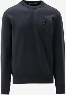 Calvin Klein Sweater WOVEN donker blauw