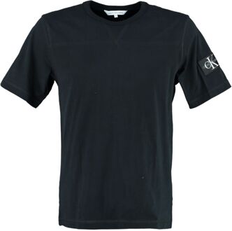 Calvin Klein T-shirt MONOGRAM SLEEVE zwart - S;M;L;XXL