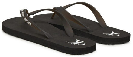 Calvin Klein Teenslippers heren logo Zwart - 44,5