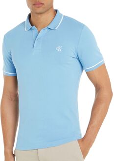 Calvin Klein Tipping Slim Polo Heren blauw - XL