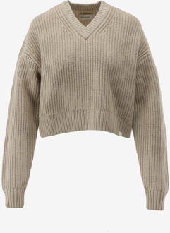 Calvin Klein Trui CHUNKY V-NECK SWEATE beige - XS;S;M;L