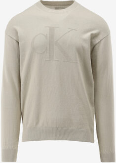 Calvin Klein Trui CK INTARSIA MIX STIT beige - L;S;M;XL