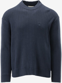 Calvin Klein Trui LINEAR SWEATER donker blauw - M;XL