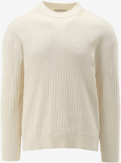 Calvin Klein Trui LINEAR SWEATER ecru - M;L