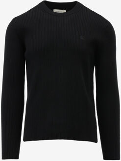 Calvin Klein Trui SLIM RIB SWEATER zwart