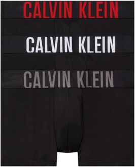 Calvin Klein Trunk Boxershorts Heren (3-pack) zwart - grijs - wit - rood - L