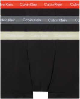 Calvin Klein Trunk Boxershorts Heren (3-pack) zwart - rood - grijs - L