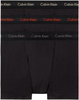 Calvin Klein Trunk Boxershorts Heren (3-pack) zwart - XL