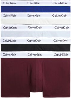 Calvin Klein Trunk Boxershorts Heren (5-pack) zwart - wit - blauw - rood - M