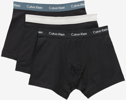 Calvin Klein Underwear TRUNK 3PK, QRV zwart - S;M;XL;L