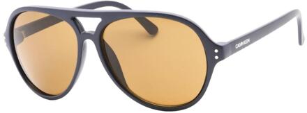 Calvin Klein Verloop zonnebril heren (Marine / Zwart) Navy - One Size