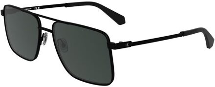 Calvin Klein Vierkante Zonnebril Klassieke Stijl Zwart