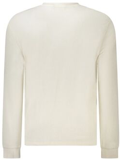 Calvin Klein Wafelbreisel Langsleeve Top Ivoor