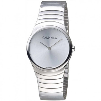 Calvin Klein Whirl Dames Solo Tempo Horloge Calvin Klein , Gray , Dames - ONE Size