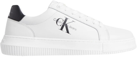 Calvin Klein Wit-Zwart Ym0ym00681 Sneakers Calvin Klein , White , Heren - 41 Eu,40 EU