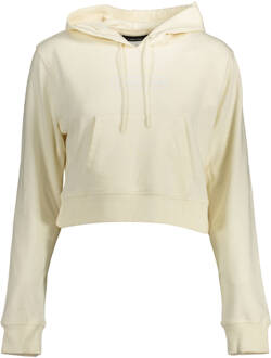 Calvin Klein Witte hoodie met centrale zak en print Calvin Klein , White , Dames - L