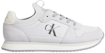 Calvin Klein Witte Sneakers Oesterzwam Synthetisch Calvin Klein , White , Heren - 45 Eu,40 Eu,42 Eu,43 Eu,44 Eu,41 EU