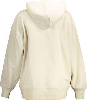 Calvin Klein Zipped Hoodie Relaxed Fit - maat Ivoor