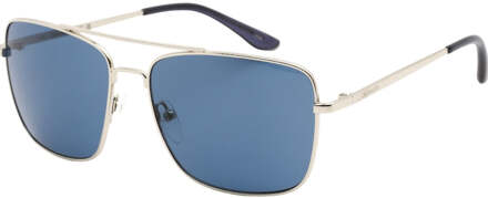 Calvin Klein zonnebril CK19136S 045 zilveren zonnebril - maat