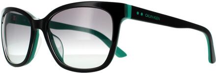Calvin Klein zonnebril CK19503S 012 Zwart groenblauw grijze gradiënt - maat