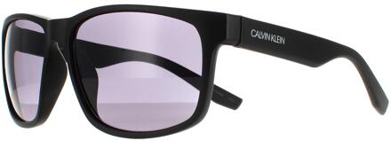 Calvin Klein zonnebril CK19539S 001 Mat Black Smoke Grijs Zwart
