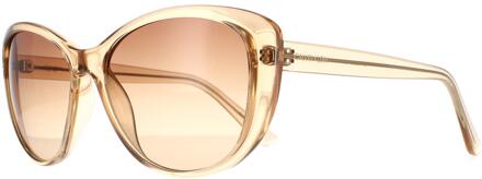 Calvin Klein zonnebril CK19560S 270 Crystal Beige Brown Gradiënt - maat