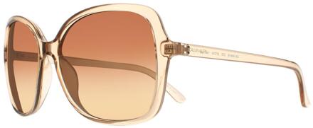 Calvin Klein zonnebril CK19561S 270 Crystal Beige Brown Gradiënt