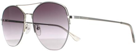 Calvin Klein zonnebril CK20121S 045 SILVERS ROOK GROOK GREY - maat Zilver