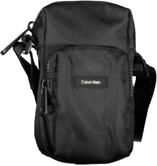 Calvin Klein Zwarte Cross Body Tas Calvin Klein , Black , Heren - ONE Size