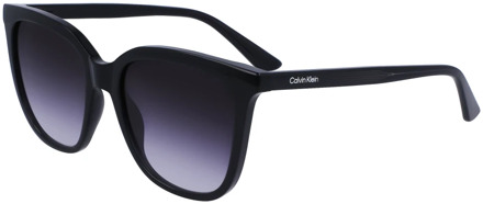 Calvin Klein Zwarte/Grijze Zonnebril Calvin Klein , Black , Dames - 53 MM
