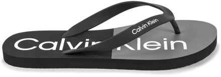 Calvin Klein Zwarte rubberen teenslippers Calvin Klein , Black , Heren - 41 EU