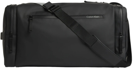 Calvin Klein Zwarte rubberen weekendtas Calvin Klein , Black , Heren - ONE Size